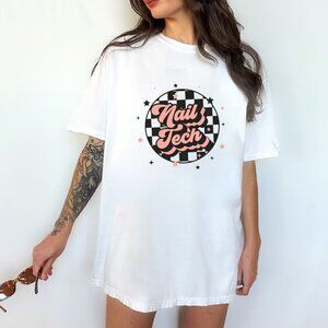 Nail Tech Shirt Nail Tech Gifts Retro Nail Artist Tee Nail Technician Gift